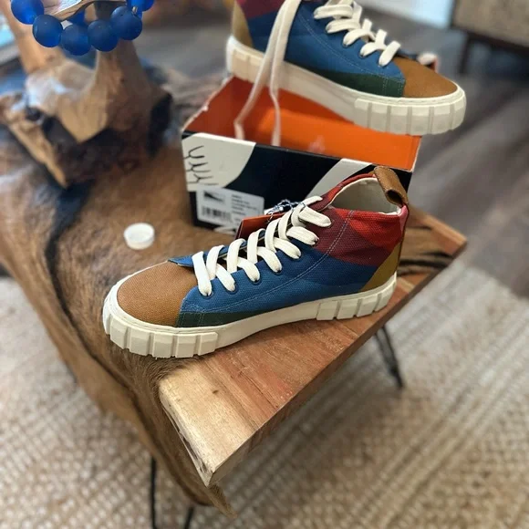 NWT FARM Rio Rainbow Sun Platform High Top Sneaker Size 9 - Picture 5 of 6